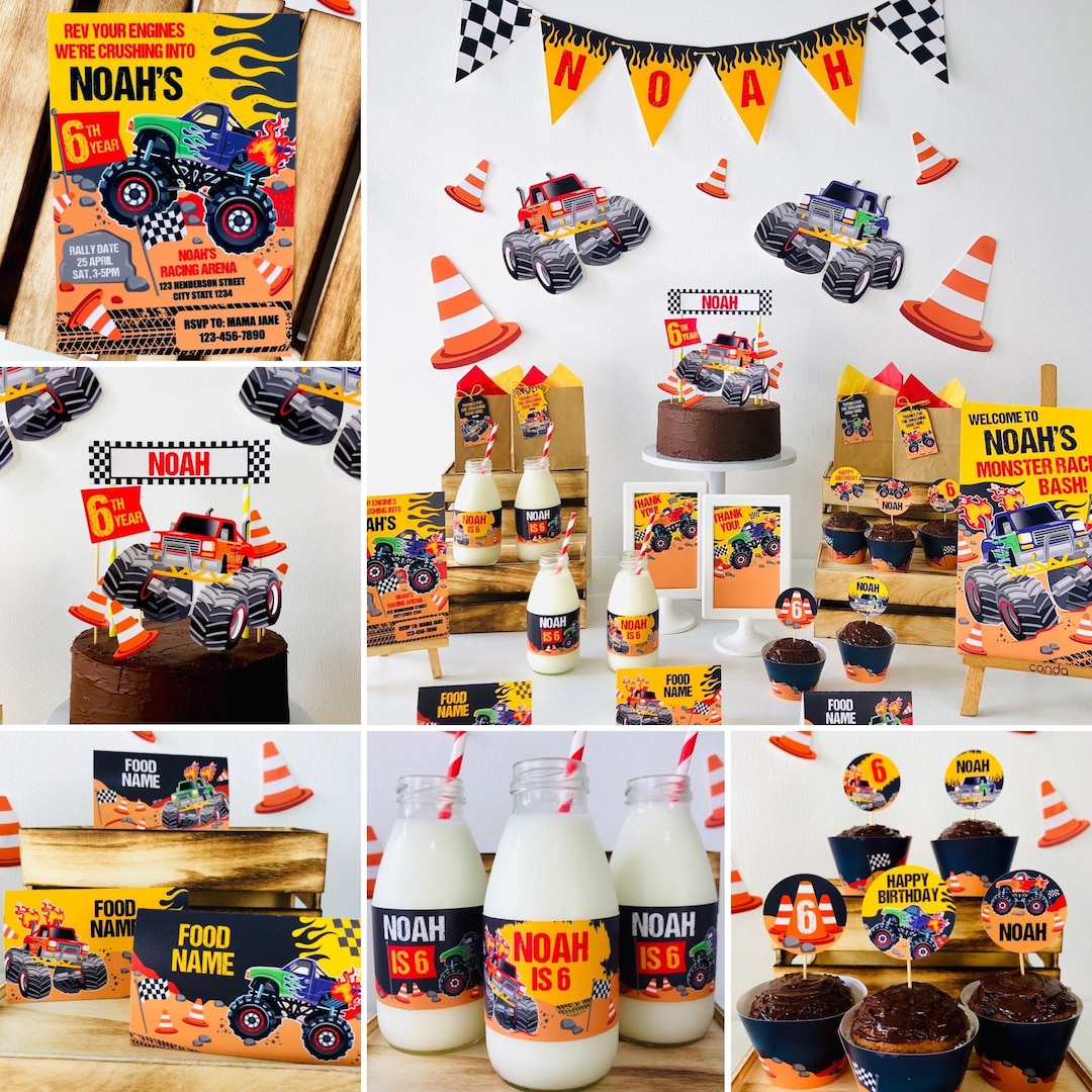 Monster Truck Party Printables / Monster Jam Birthday Party Printable ...