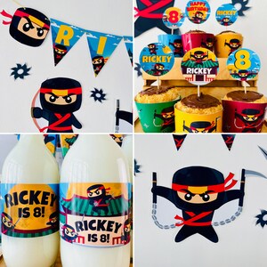 Ninja Party Decorations Printable Kit/ Karate Party Decor/ Martial Arts Party Decorations/ Samurai Party Decorations/ Lego Ninja