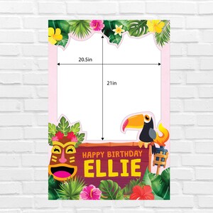 Hawaiian Luau Party Photo Booth Photo Props