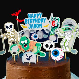 Monster Mini Golf Birthday Cake Topper/ Halloween Monster Golf Cake Topper