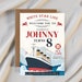 Titanic Birthday Party Invitation EDITABLE Printable Personalised ...