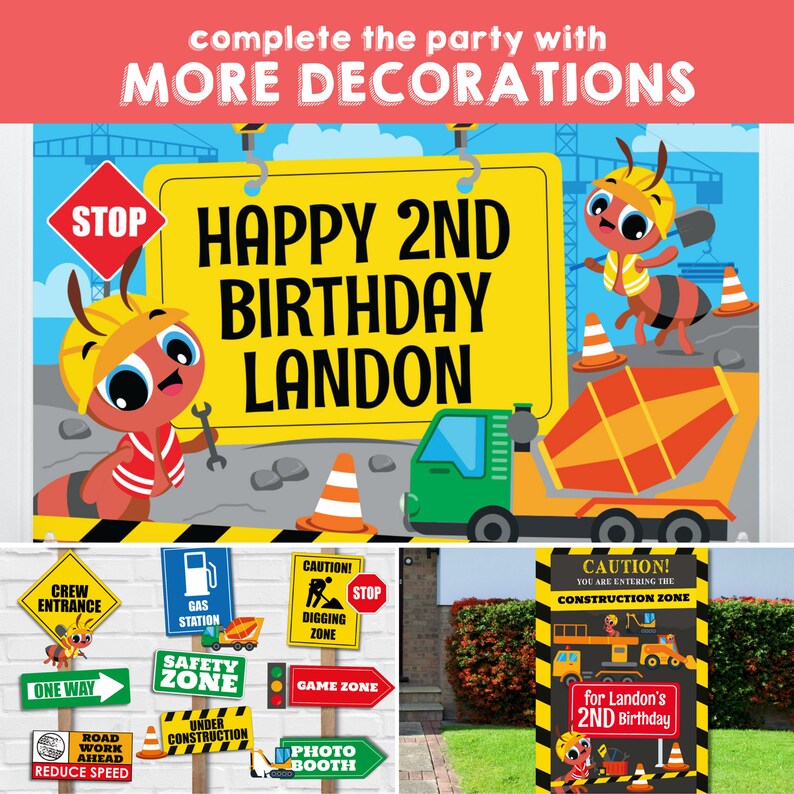 Construction Truck Party/ Construction Themed Worker Ants Party