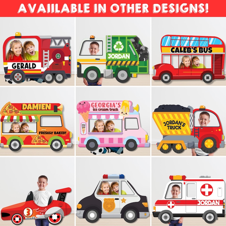 Red London Bus Photo Booth Frame, Editable Party Prop (printable) - Etsy
