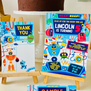 Robots Science Party Decorations/ Robot Birthday Party Decor