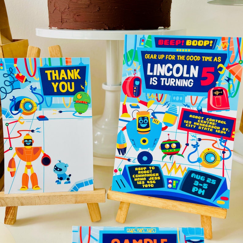 Robots Science Party Decorations/ Robot Birthday Party Decor