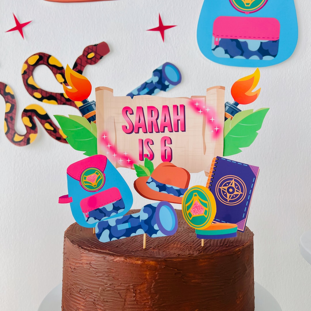 Indiana Jones Girl Birthday Cake Topper Printable/ Ridley Jones Cake ...
