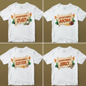 Indiana Jones Party Adventure Explorer Birthday Party Family Birthday Shirt