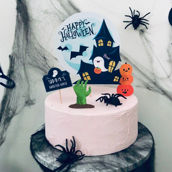 Halloween Cake Topper Cute Halloween Birthday Cake Topper Etsy Halloween Cake Topper Cute Halloween Birthday Cake Topper Etsy