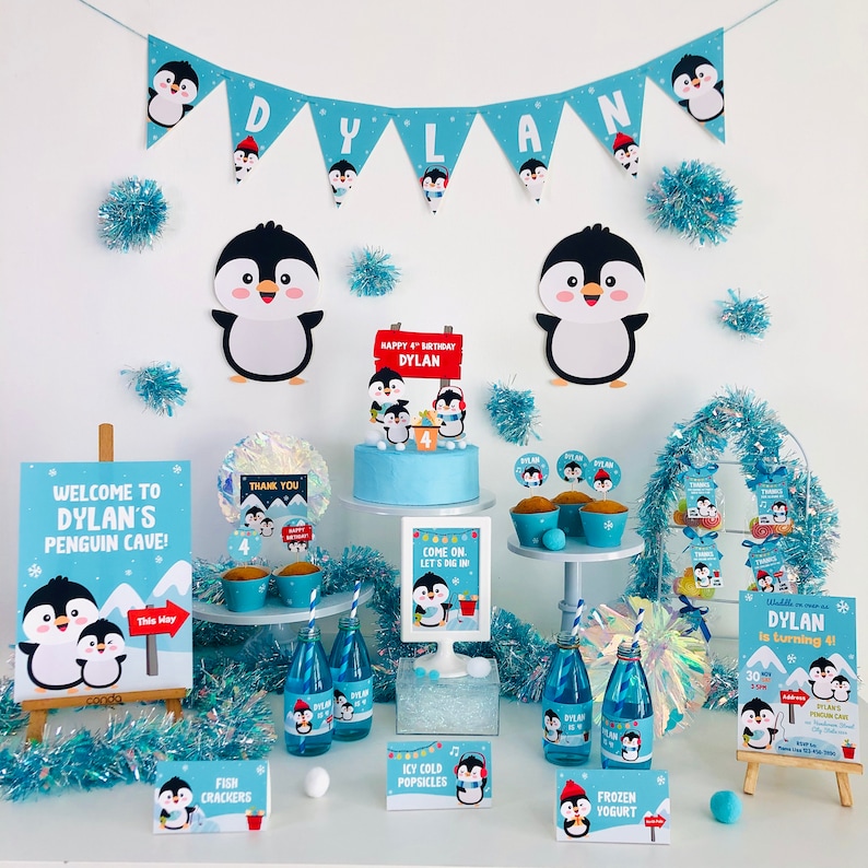 Penguin Cut Out/ Penguin Party Decorations Printable - Etsy
