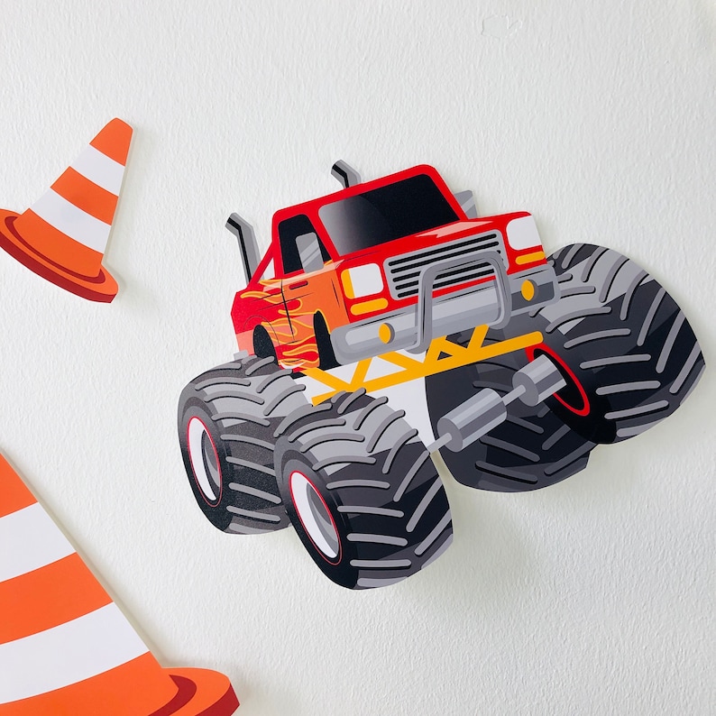 Monster Truck Party Cut Outs Monster Jam Party Decorations