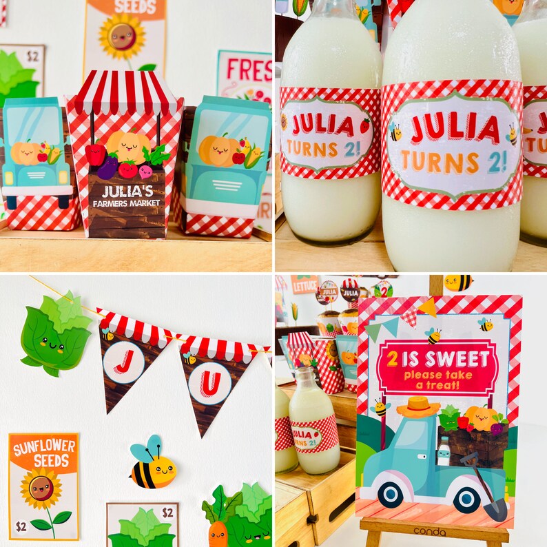 Farmers Market Party, Play Pretend for Classroom Play, Imaginative Play, Dramatic Play, Market Themed Birthday Party, Locally Grown Baby Shower Party, Fruits and Vegetables Market Decor, Country Farm Market Party