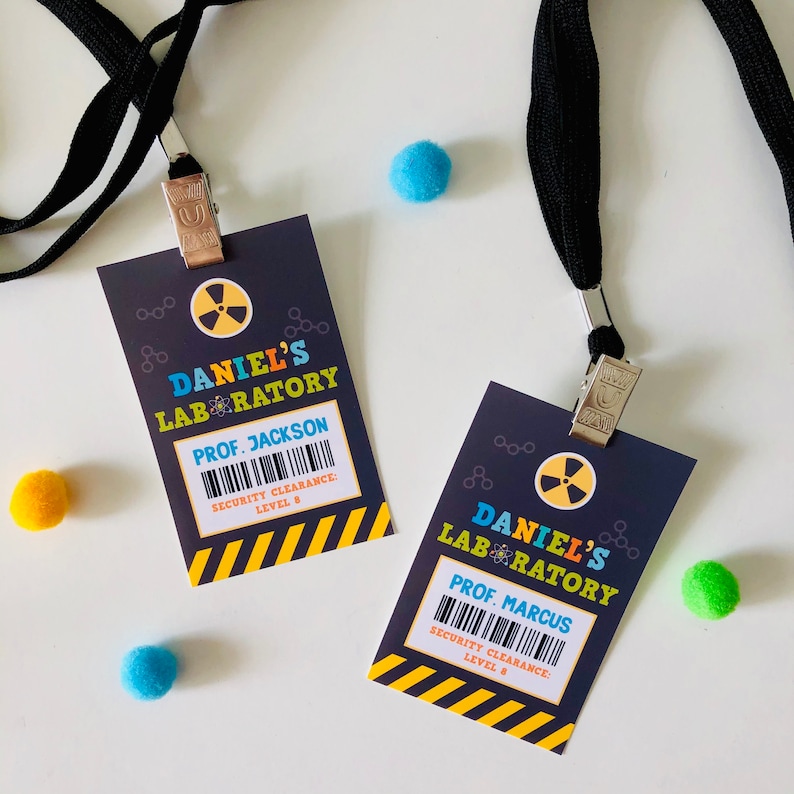 Science Party Science Laboratory Access Pass Access Card