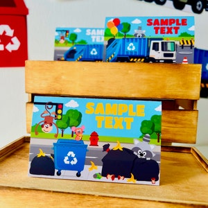 Blue Garbage Truck Party Decorations/ Blue Trash Truck Trash Bash Waste Management Birthday Party Decor