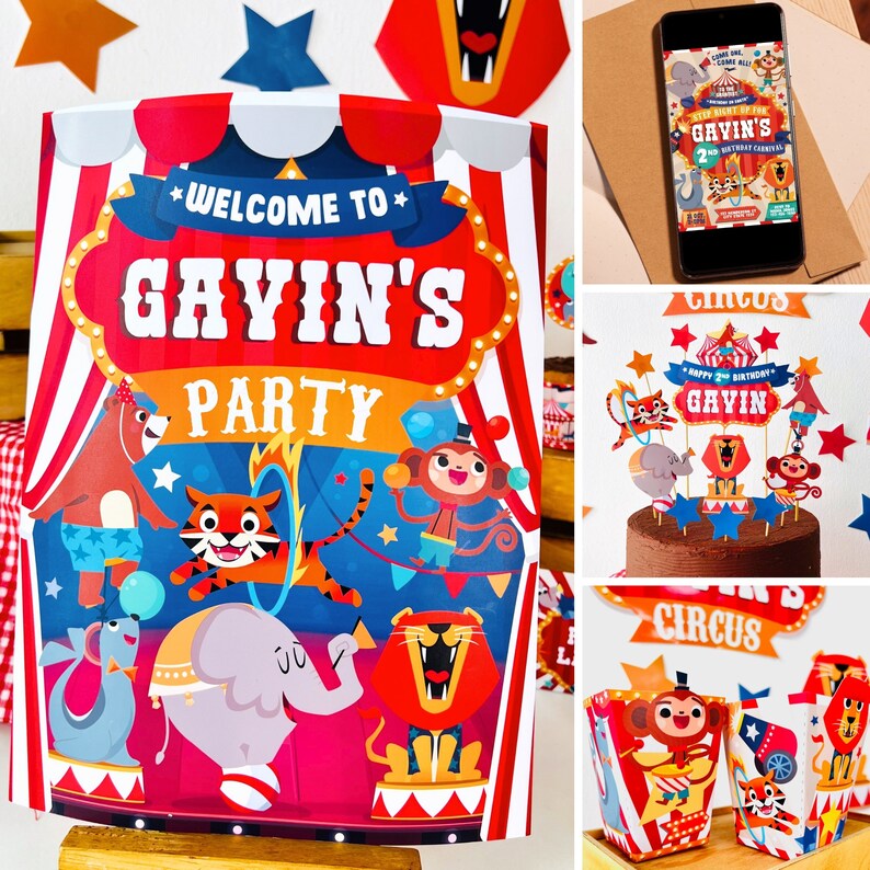 Circus Party Decoration, Birthday Carnival, School Carnival Party Decoration | The Greatest Showman Party, The Greatest Show on Earth, Magician Party, Magic Show Party Decor