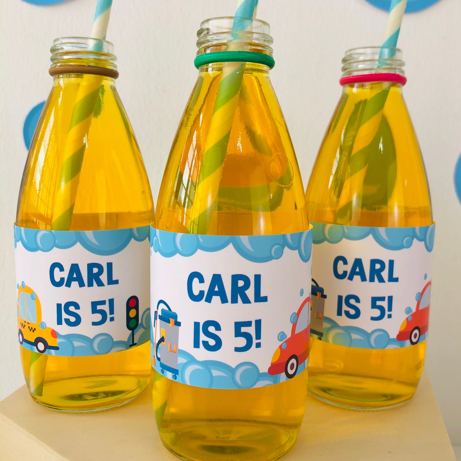 Car Wash Drinks Labels/ Car Wash Bottle Wrappers/ Car Wash - Etsy