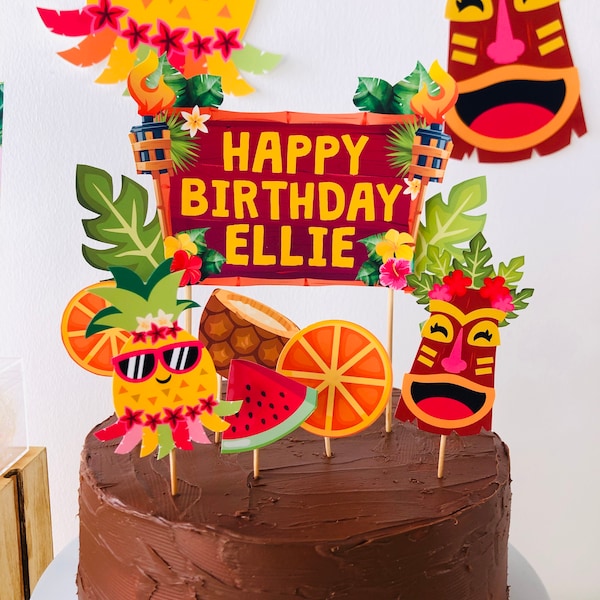 Hawaiian Cake Topper - Etsy