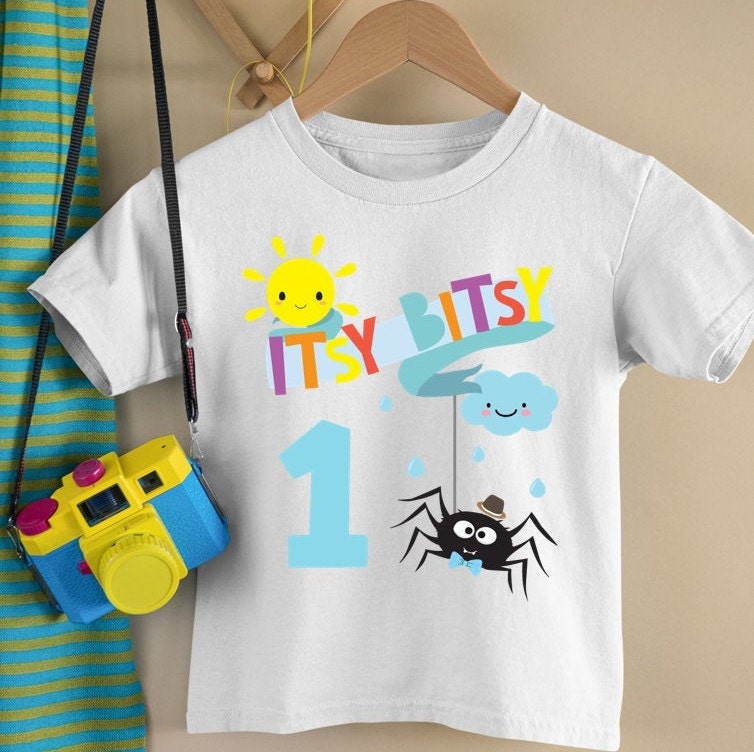 Itsy Bitsy Spider Birthday Tee Shirt Design/ Incy Wincy Spider - Etsy