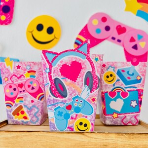 Gamer Girl Party Decorations Party Favor Boxes