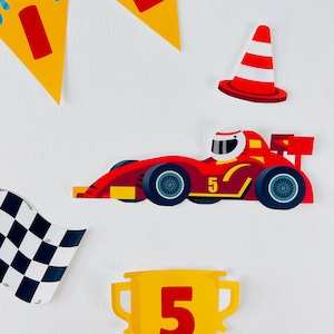 Car Racing Party Decorations Cut-Outs Printable/ Race Car Party Decor/ Go Kart F1 Grand Prix Party Decorations Printable