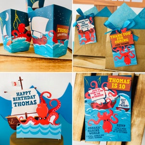 Kraken Birthday Party Octopus Pirates Party Decorations
