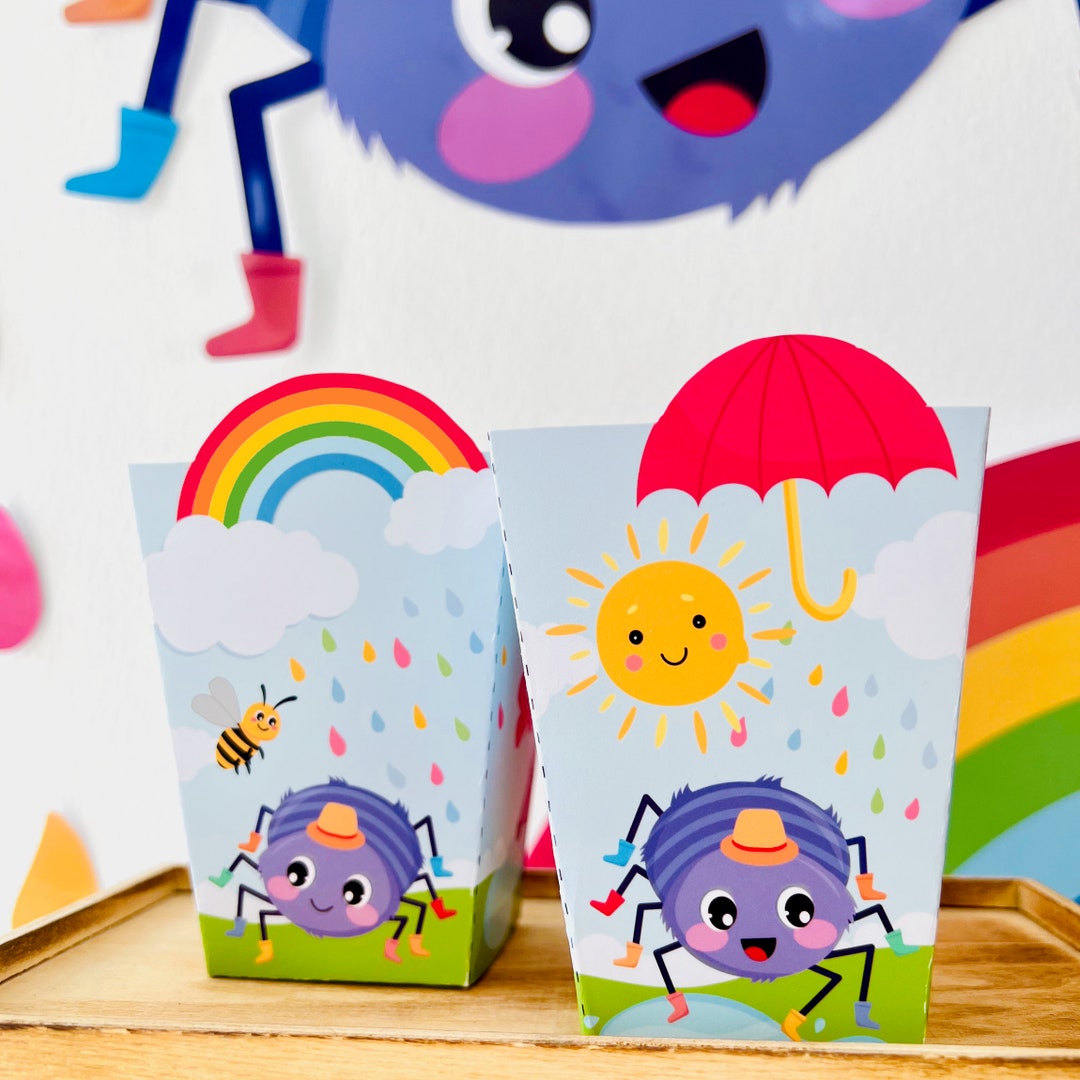 Itsy Bitsy Spider Party Favor Box Printable/ Incy Wincy Spider Etsy