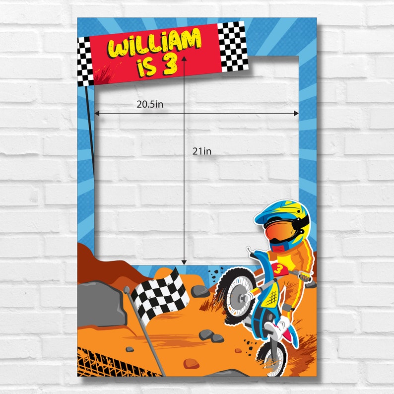 Dirt Bike Party Photo Booth Photo Props