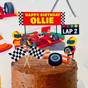 Car Racing Party Decorations/ Race Car Birthday Party/ Go Kart F1 Grand Prix Party Decorations