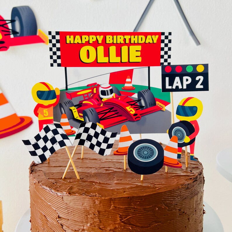 Car Racing Party Decorations/ Race Car Birthday Party/ Go Kart F1 Grand Prix Party Decorations