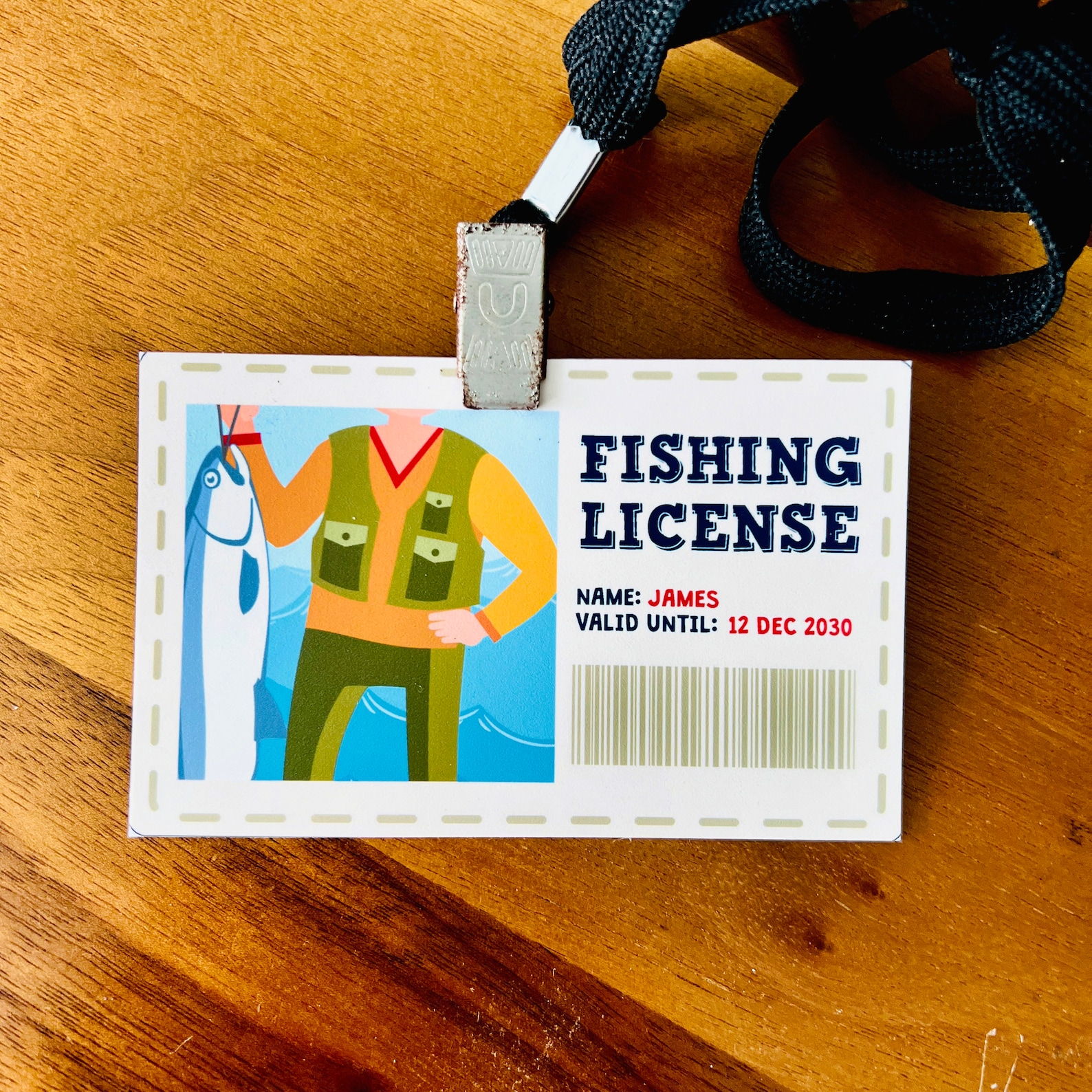 Fishing Party License Printable/ Gone Fishing Party Pass - Etsy