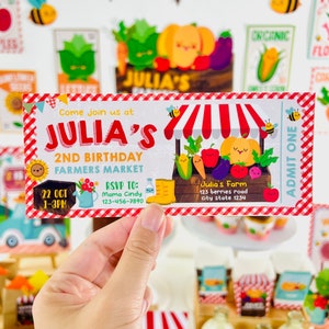 Farmers Market Party, Play Pretend for Classroom Play, Imaginative Play, Dramatic Play, Market Themed Birthday Party, Locally Grown Baby Shower Party, Fruits and Vegetables Market Decor, Country Farm Market Party