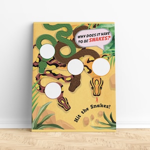 Indiana Jones Birthday Party Game/ Adventure Explorer Party Toss Game/ Kids Carnival Game Editable Printable