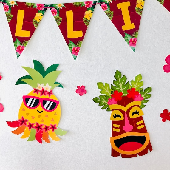 Luau Party Decorations Cut-outs/ Hawaiian Party Decor/ Summer - Etsy