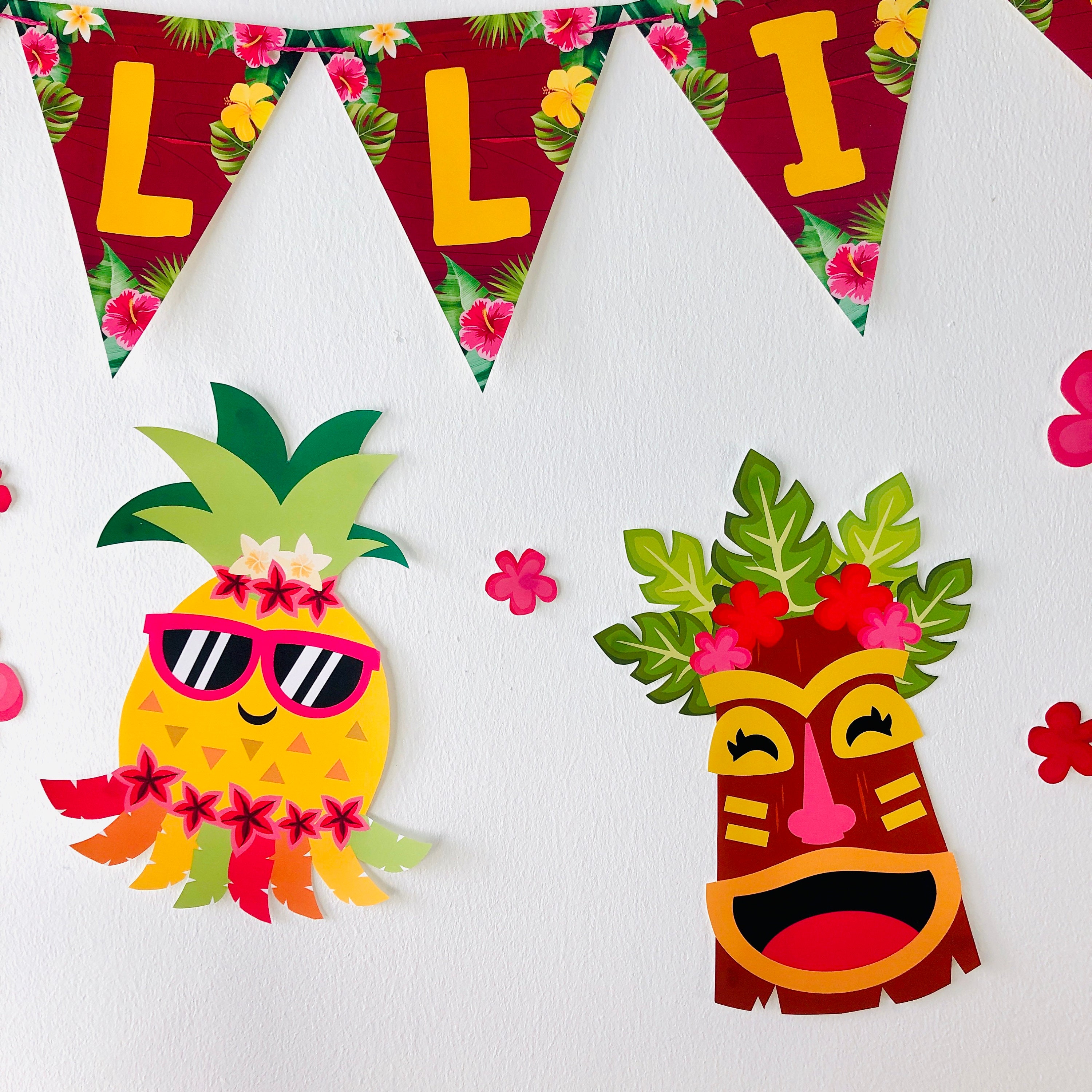 Luau Party Decorations Cut-outs/ Hawaiian Party Decor/ Summer ...