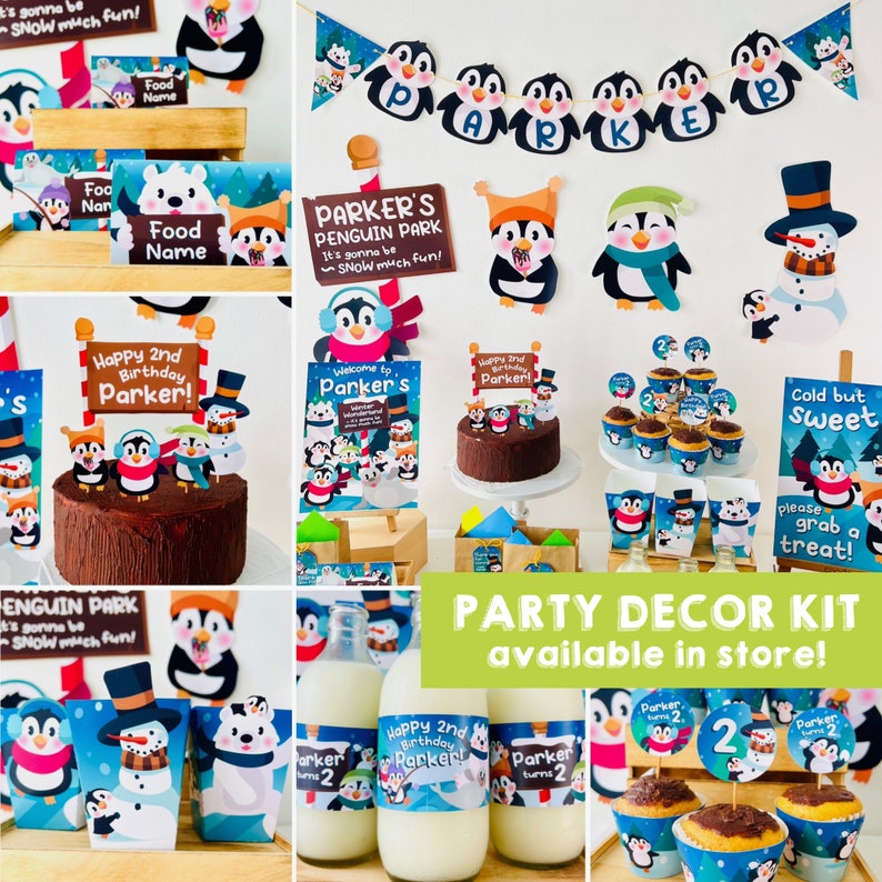 Penguin Birthday Party/ Winter Wonderland Christmas Party