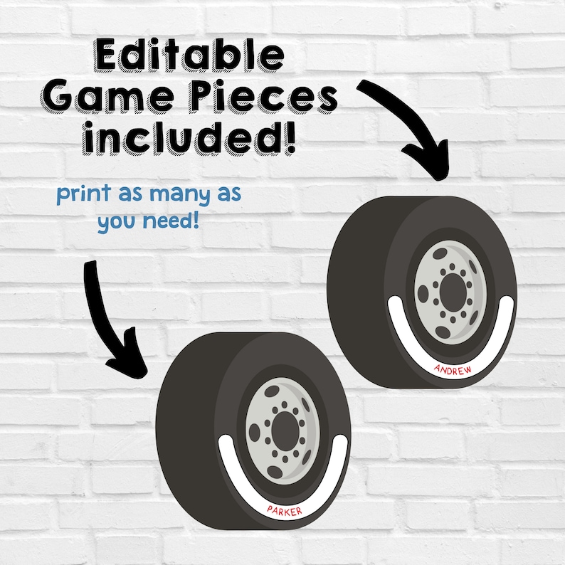 Garbage Truck Party Game Pin the Wheel