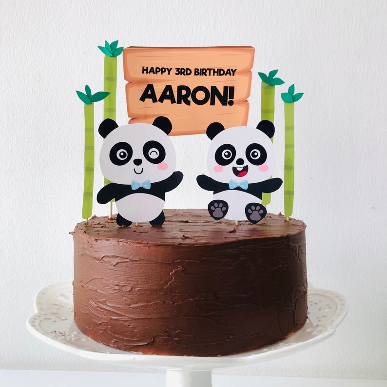 Panda Birthday Party Printable Kit Editable - Etsy