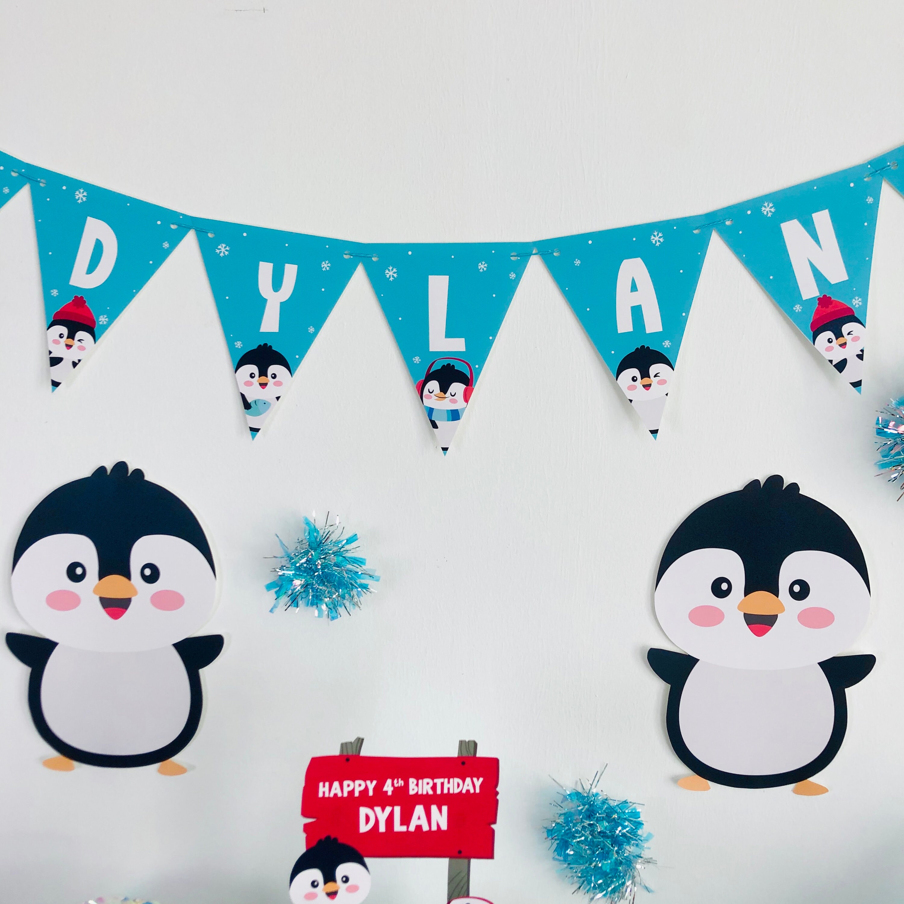 Penguin Party Printables Editable / Happy Feet Birthday Party - Etsy