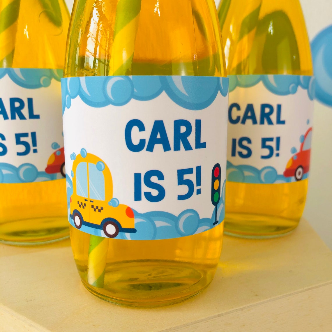 Car Wash Drinks Labels/ Car Wash Bottle Wrappers/ Car Wash | Etsy
