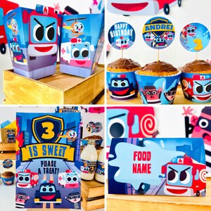 Super Rescue Team Party Decorations EDITABLE Printable Kit | Police Car ...