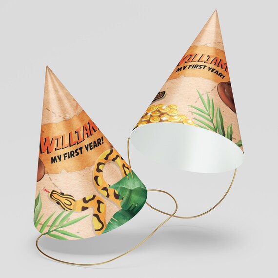 Indiana Jones Party Hats/ Adventure Explorer Birthday Hat Party Favors