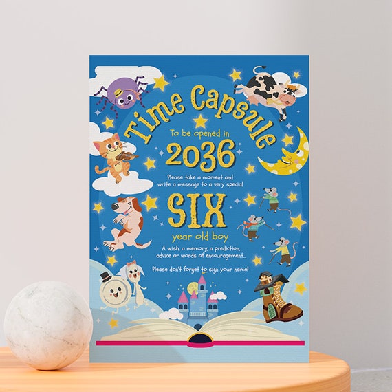 First Birthday Time Capsule Set EDITABLE Printable/ Nursery Rhymes