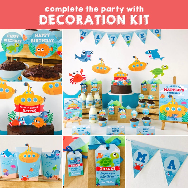 Yellow Submarine Party Photo Booth Printable/ Yellow Submarine Etsy