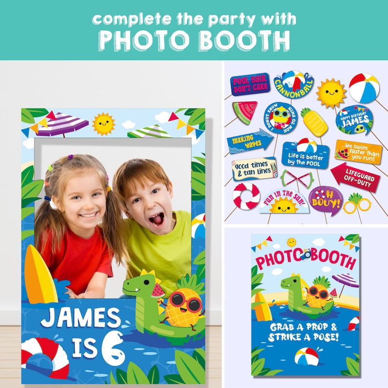 Water Park Birthday Party/ Water Slide Party/ Splash Bash/ Summer Pool Party/ Splash Park/ Water Party