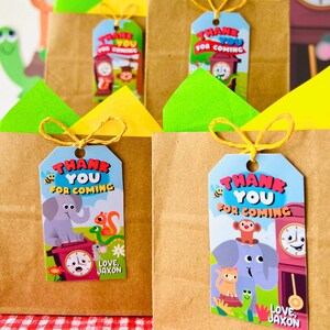 Hickory Dickory Dock Party Favor Gift Tags | Nursery Rhymes Party Favor Tags | Mouse went up the Clock Party Favor Labels | First Birthday Party Tags