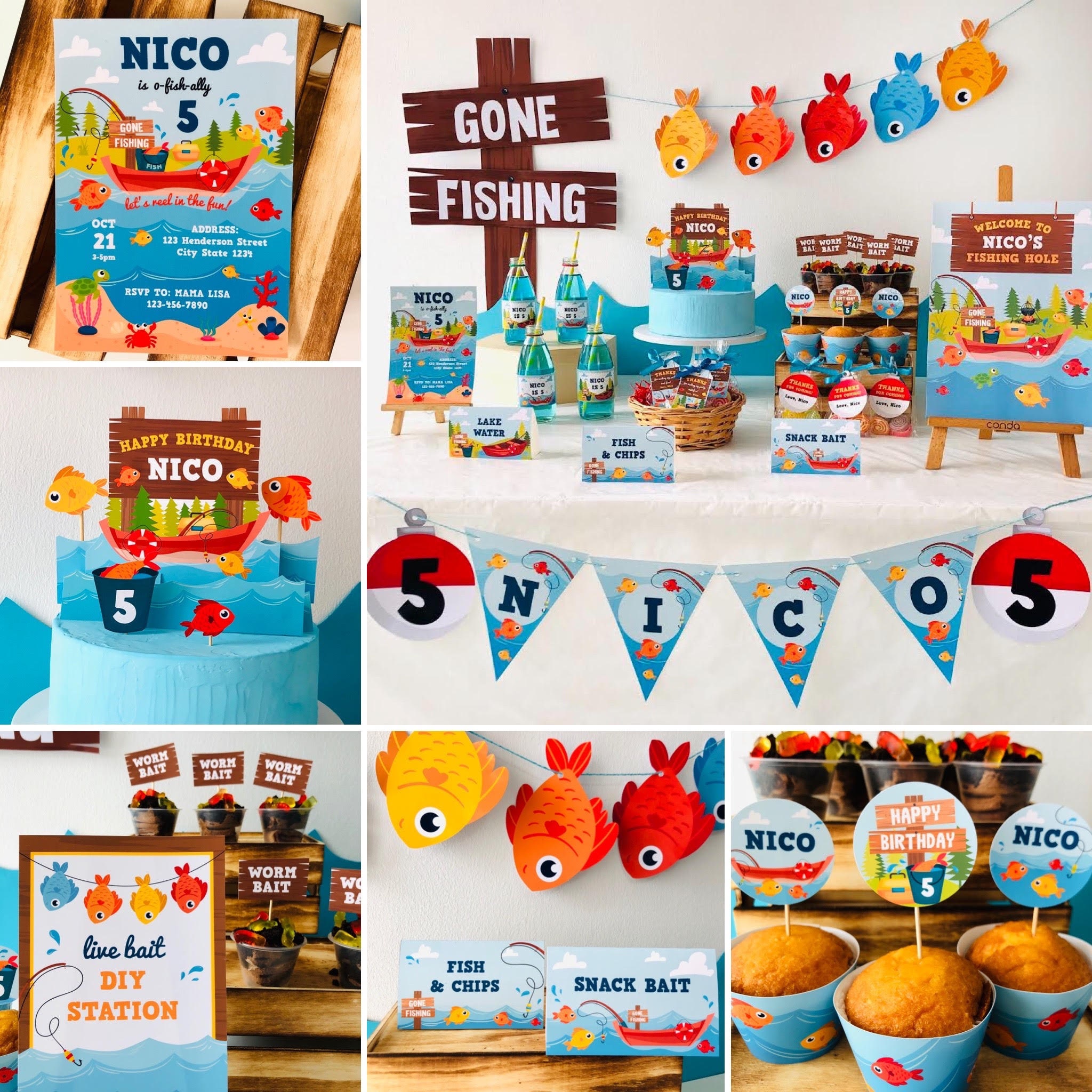 10+ Fishing Birthday Party Ideas for a Gone Fishin' Themed Event