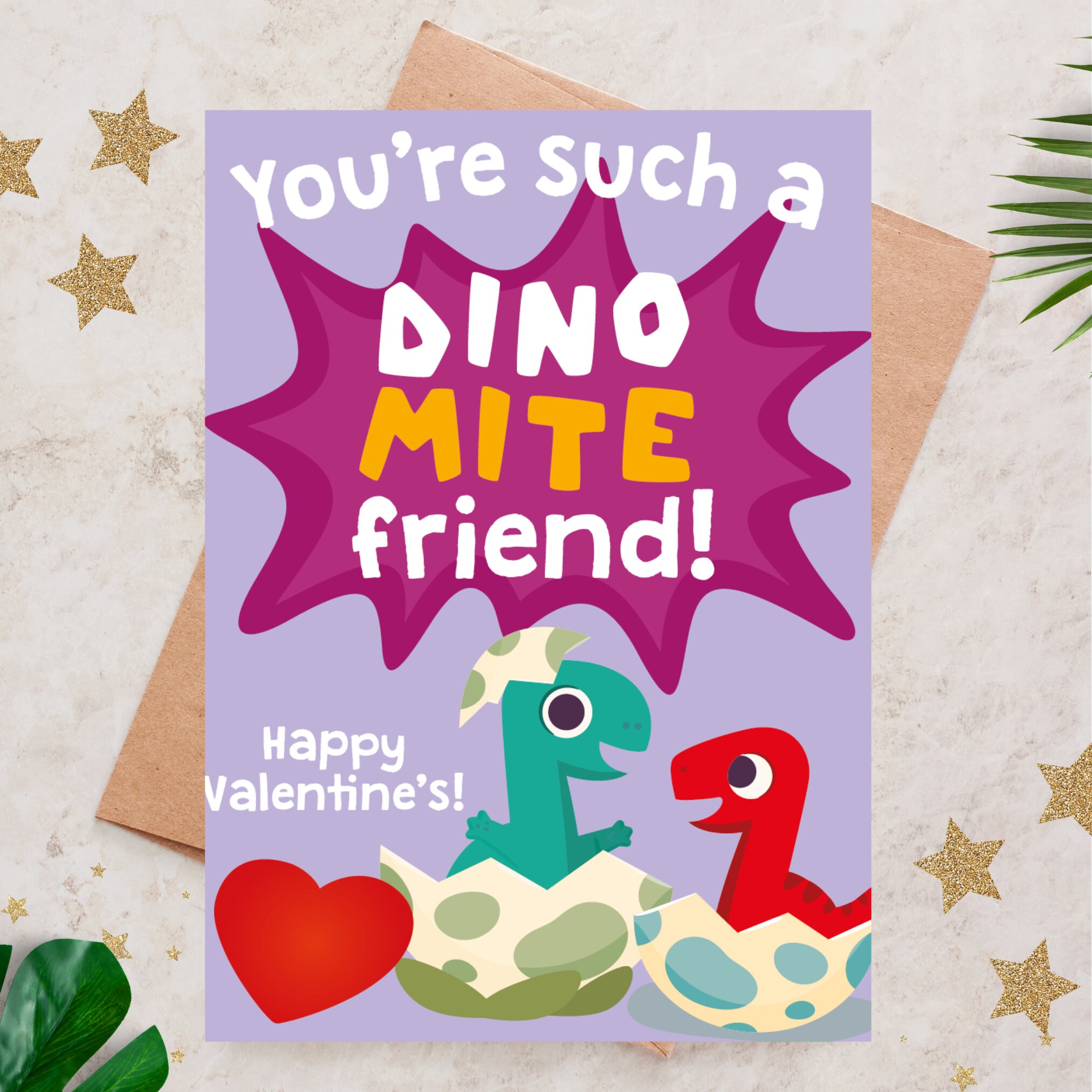 Dinosaur Valentines Cards BUNDLE, Dino Classroom Valentine Favor Tags ...