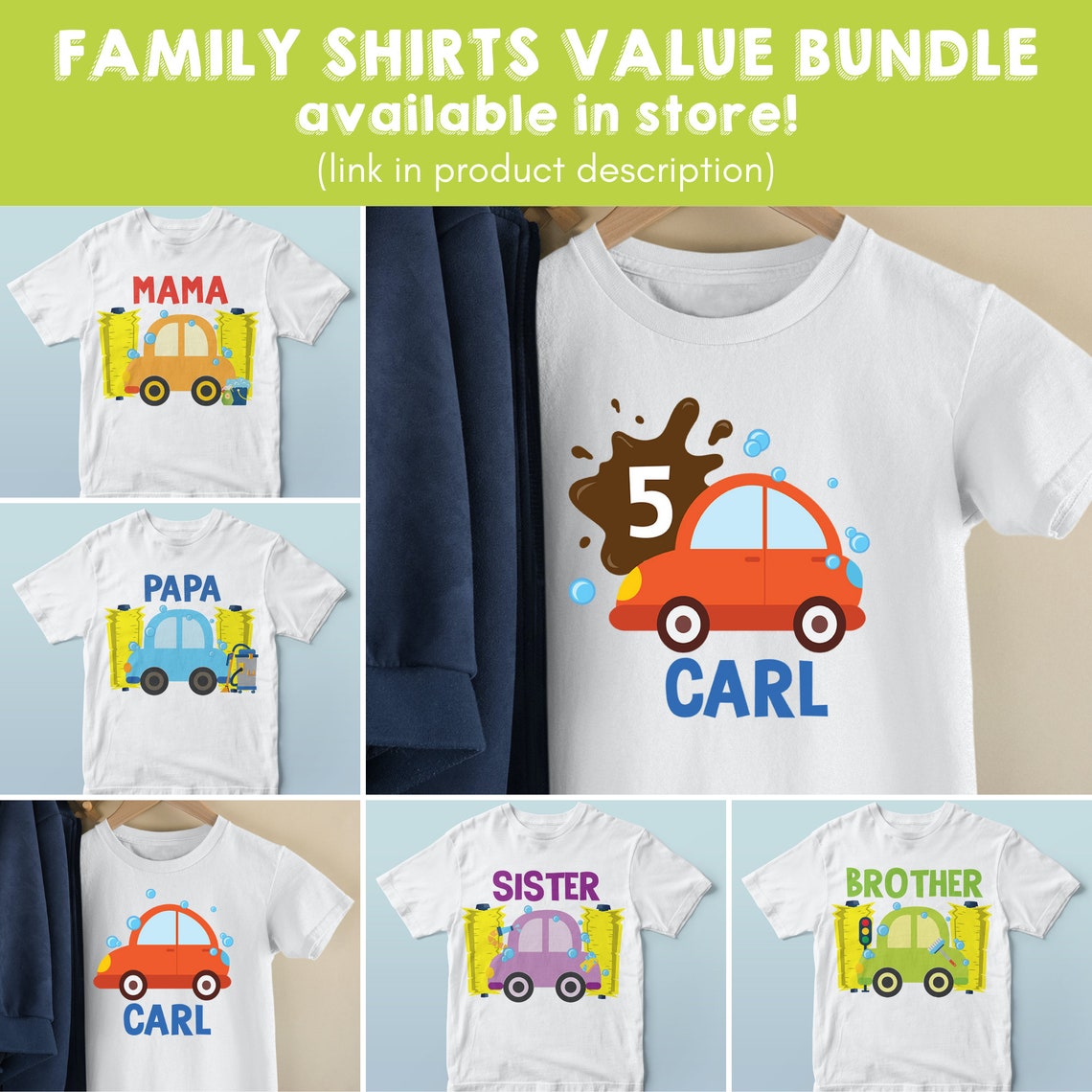 Car Wash Birthday Shirt Design/ Carl's Car Wash Birthday Etsy