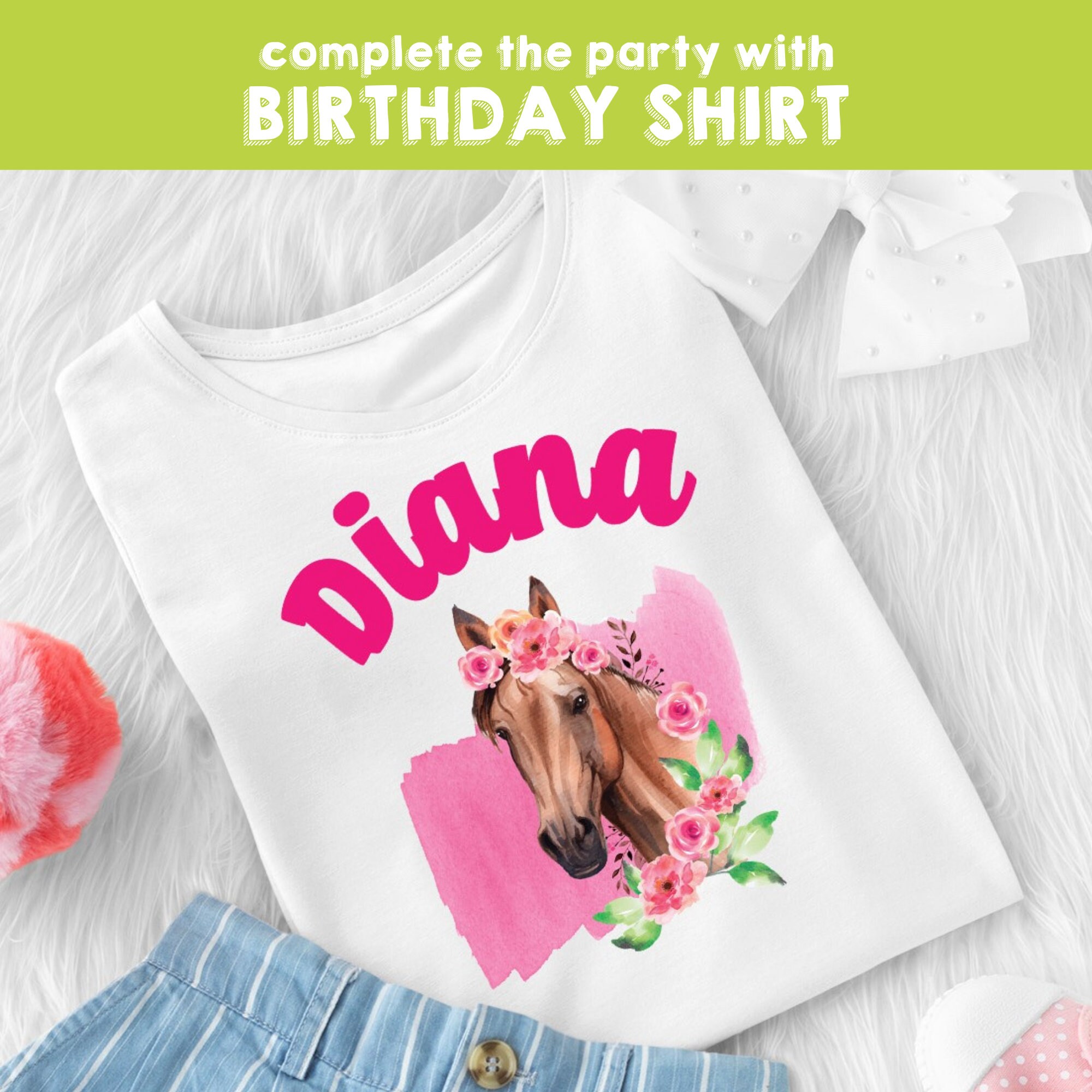 Horse Bingo Party Game, Cowgirl Birthday (editable Printable) - Etsy