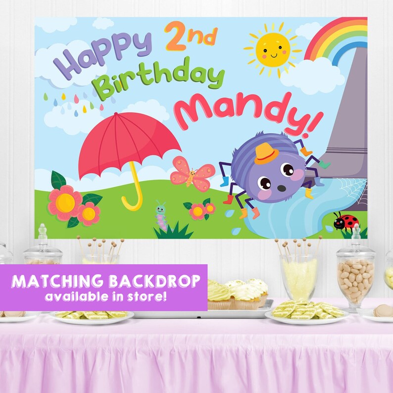 Incy Wincy Spider Party/ Itsy Bitsy Spider Birthday Party