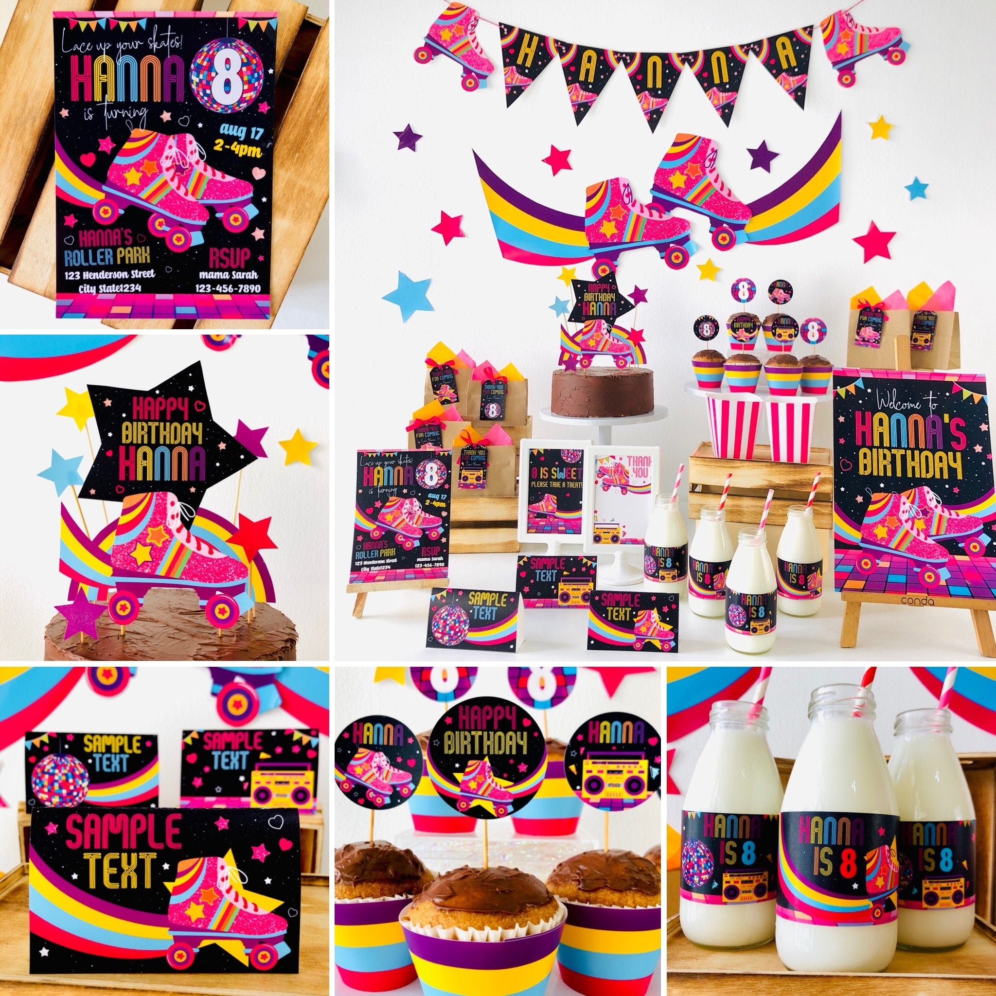 21+ Roller Skating Birthday Party